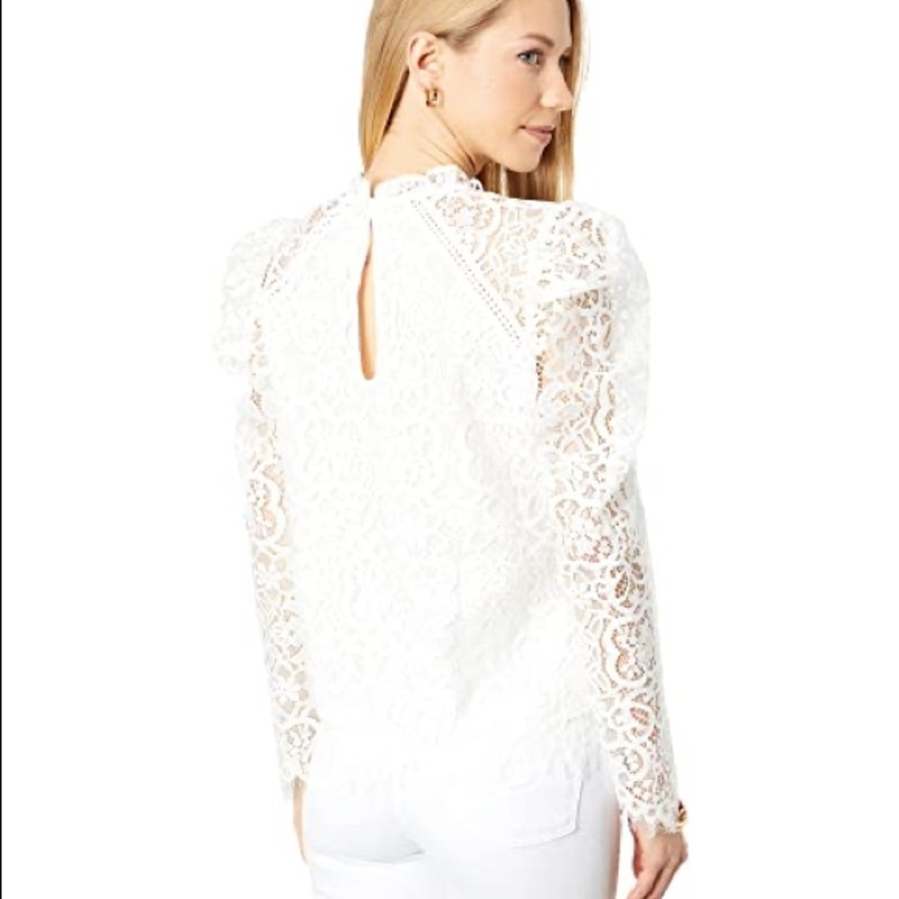 Lilly Pulitzer Two-Tone Carnival Lace Top